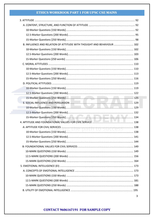 Ethics Workbooks for UPSC & State PCS Mains | Case Studies, PYQs & Model Answers | Statecraft IAS Academy (eBook PDF)