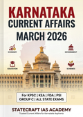 Karnataka Current Affairs March 2026 | Monthly Compilation for KPSC, KAS,KEA & Competitive Other State Level Exams