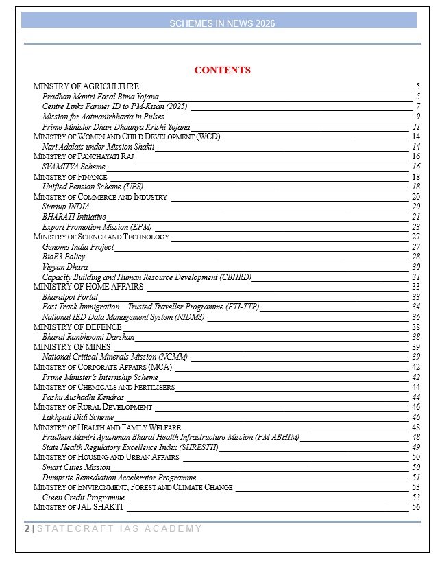 Government of India Schemes 2025 (Jan–Dec) – Comprehensive Coverage for UPSC, KPSC & All Competitive Exams