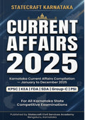 Statecraft Karnataka Current Affairs 2025 (Jan–Dec) – Complete Guide for KPSC, Group-C & State Competitive Exams