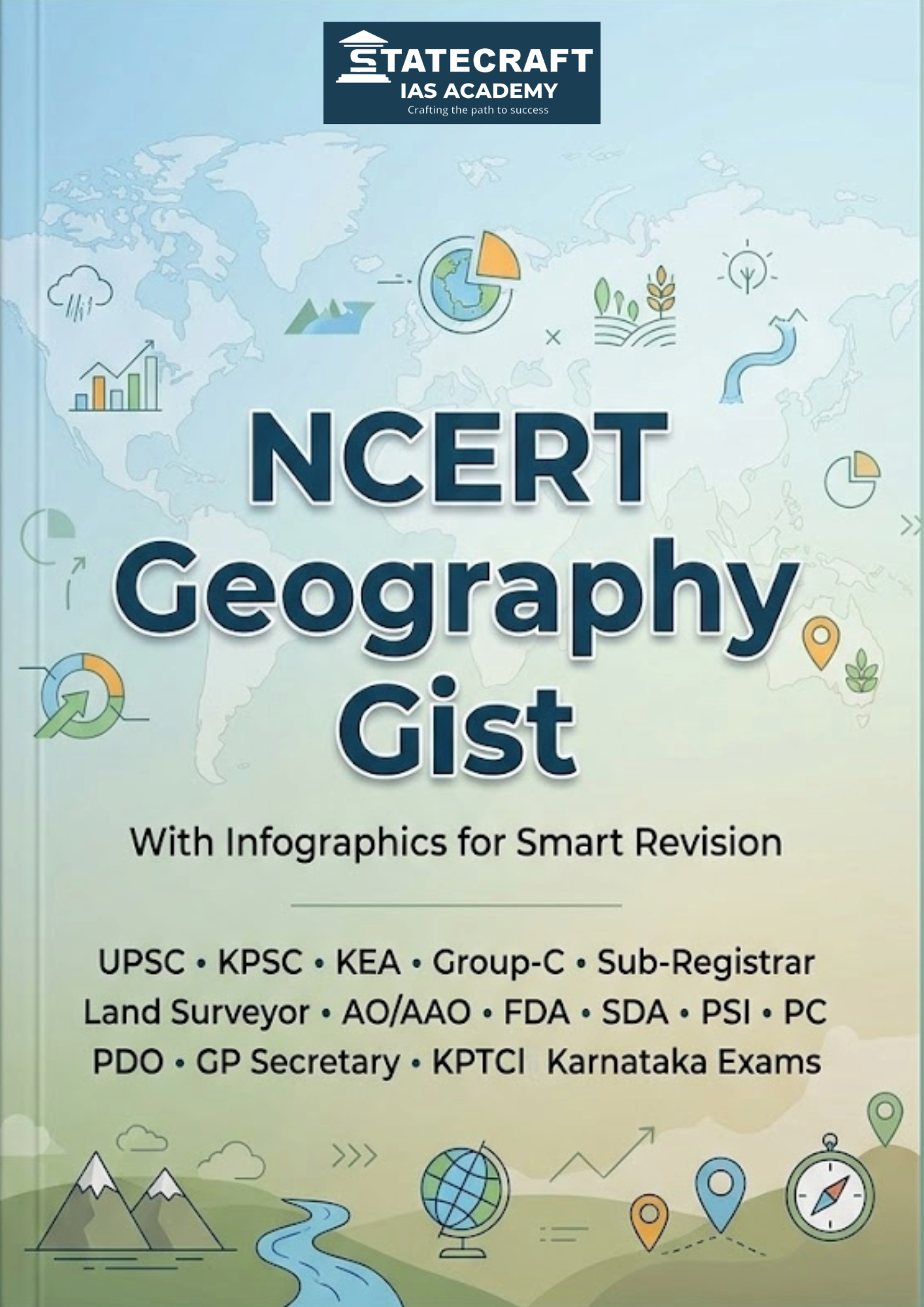 NCERT Geography Gist with Infographics for UPSC / KPSC / KEA / FDA / SDA / Group-C / PSI / ESI / Sub-Registrar  Competitive Exams